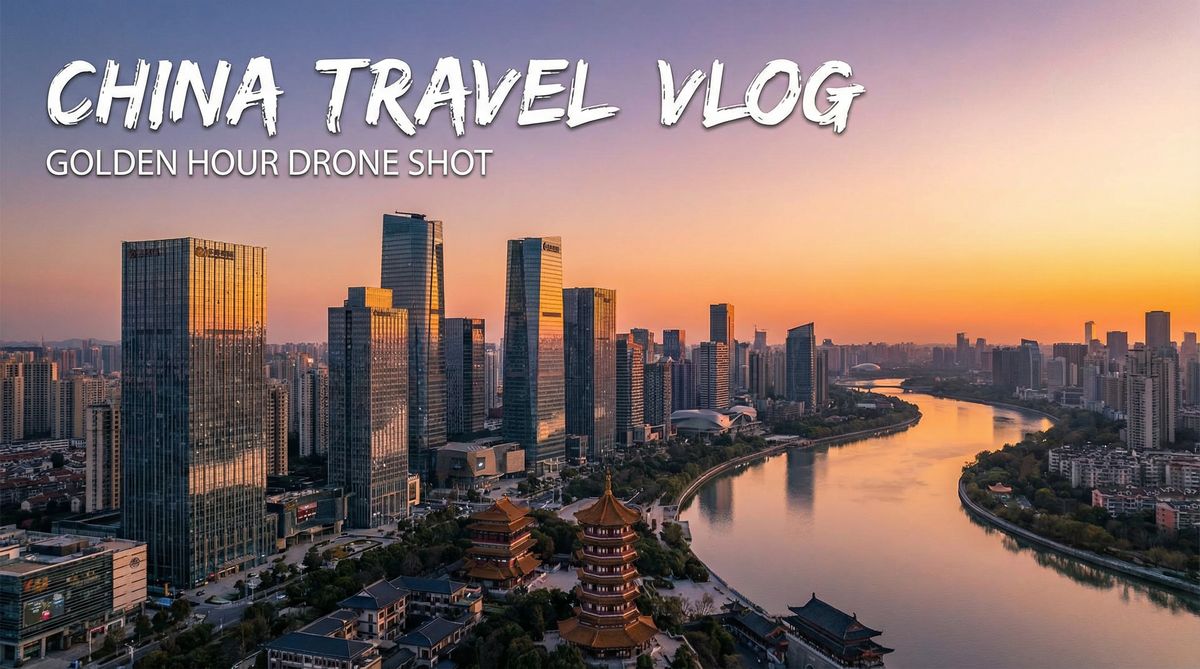 小马拉大车城市风光航拍视频